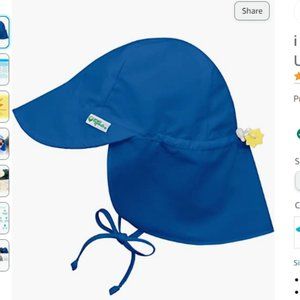 i play. Flap Sun Protection Hat | UPF 50+ all-day sun protection for head, blue